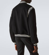 Alexander McQueen Embroidered wool bomber jacket