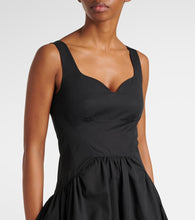 Alexander McQueen Gathered cotton midi dress