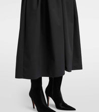 Alexander McQueen Gathered cotton midi dress