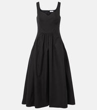 Alexander McQueen Gathered cotton midi dress