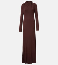 Alexander McQueen Gathered cr√É¬™pe jersey gown