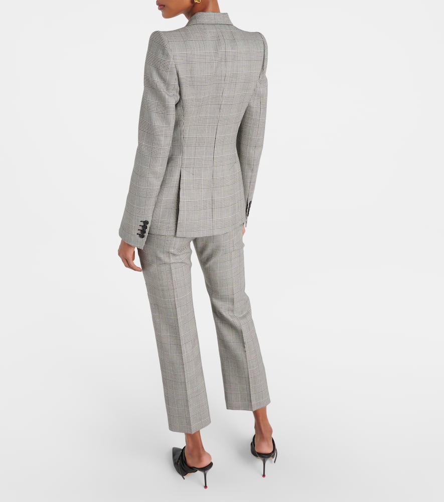Alexander McQueen Houndstooth wool blazer