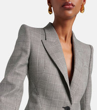 Alexander McQueen Houndstooth wool blazer