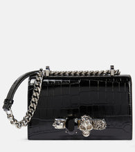 Alexander McQueen Jewelled Satchel Small leather crossbody bag. Shop Alexander McQueen Shoulder Bags for women now.