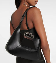 Alexander McQueen Jewelled leather shoulder bag