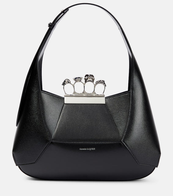Alexander McQueen Jewelled leather shoulder bag. Shop Alexander McQueen Shoulder Bags for women now.