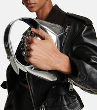 Alexander McQueen Jewelled mirrored leather tote bag