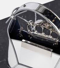 Alexander McQueen Jewelled mirrored leather tote bag