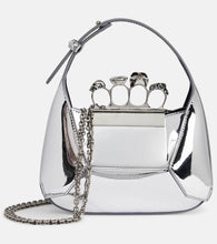 Alexander McQueen Jewelled mirrored leather tote bag. Shop Alexander McQueen Shoulder Bags for women now.