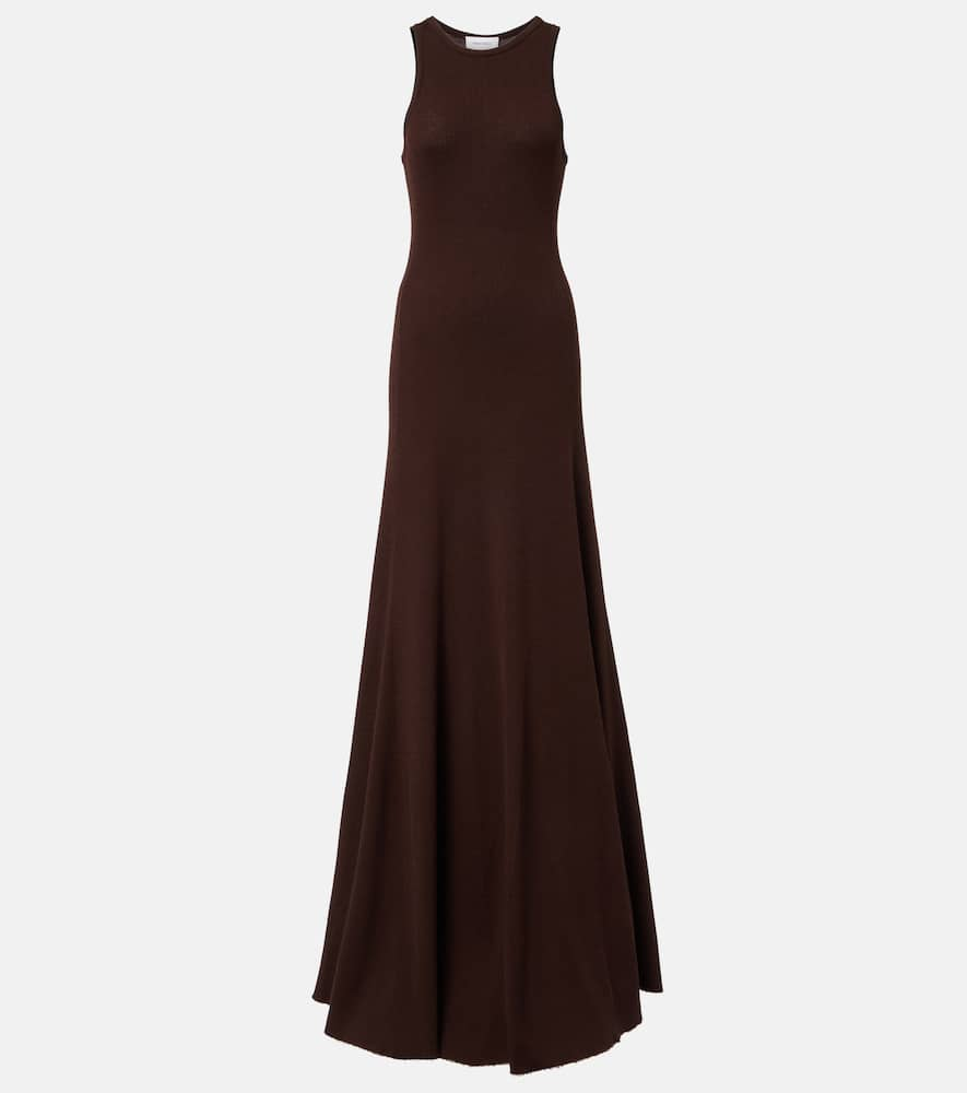 Alexander McQueen Knitted wool maxi dress