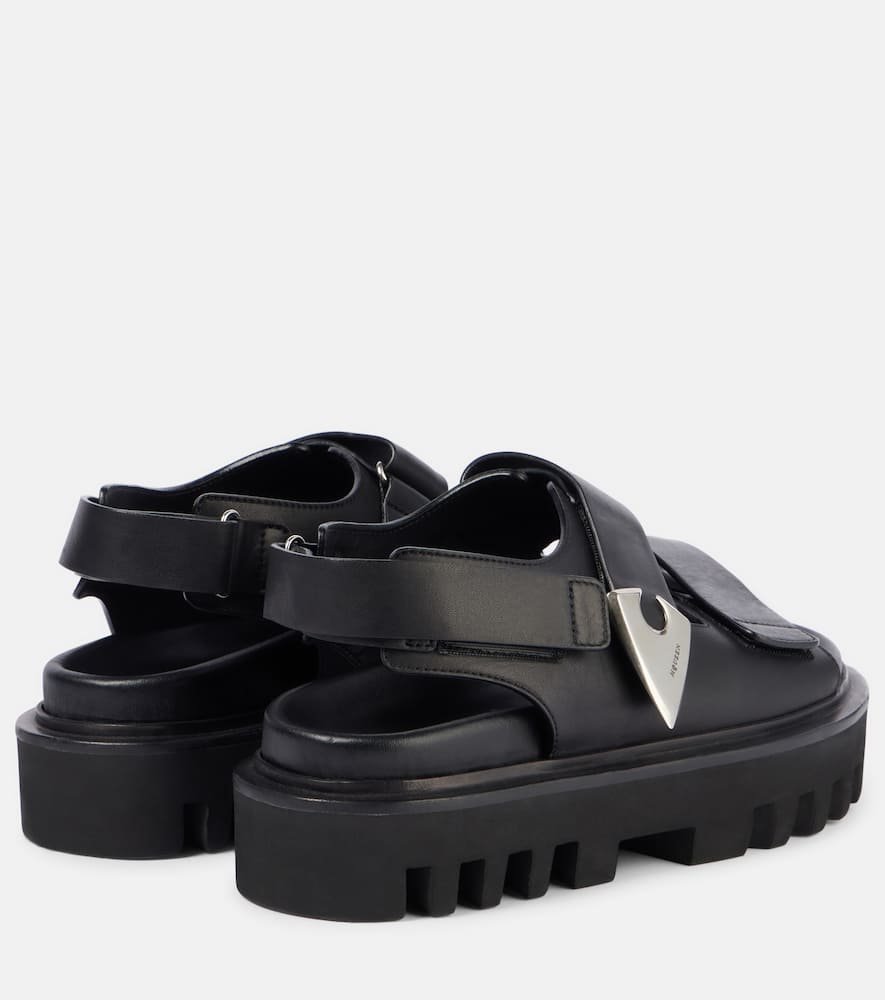 Alexander McQueen Leather slingback sandals