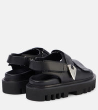 Alexander McQueen Leather slingback sandals