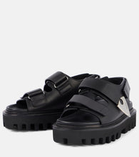 Alexander McQueen Leather slingback sandals