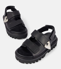 Alexander McQueen Leather slingback sandals