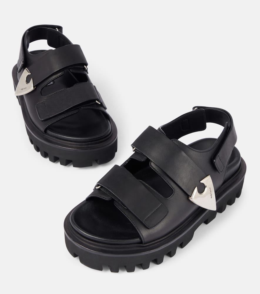 Alexander McQueen Leather slingback sandals