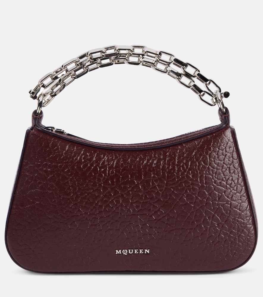 Alexander McQueen McQueen T-Bar Mini leather shoulder bag. Shop Alexander McQueen Top-Handle Bags for women now.