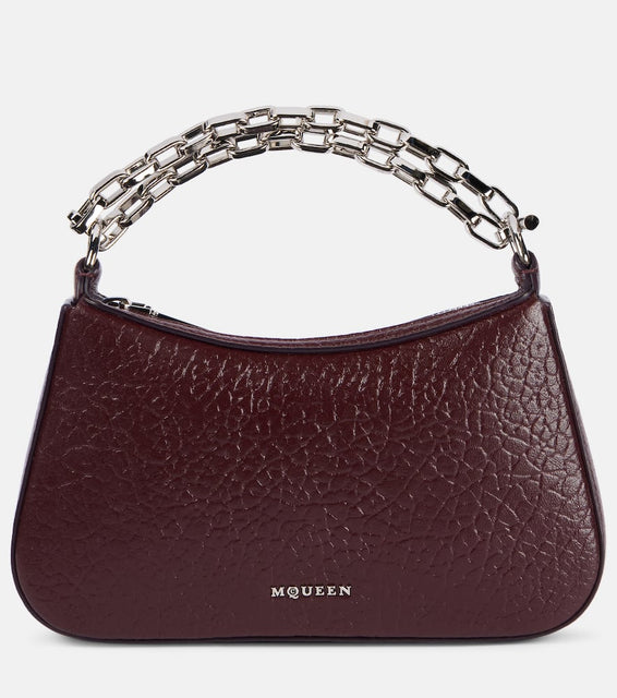 Alexander McQueen McQueen T-Bar Mini leather shoulder bag. Shop Alexander McQueen Top-Handle Bags for women now.