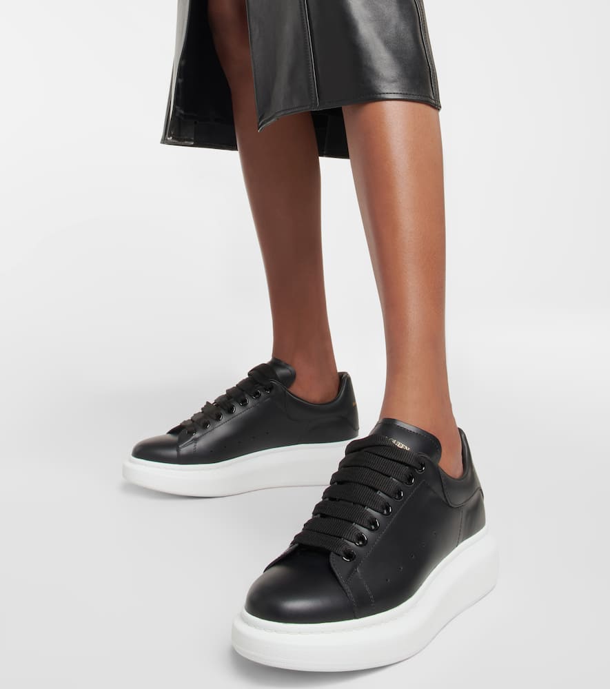 McQueen Oversized leather sneakers