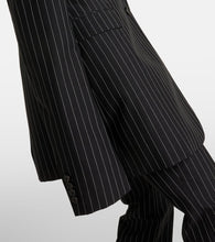 Alexander McQueen Pinstripe wool and mohair blazer