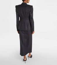 Alexander McQueen Pinstripe wool blazer