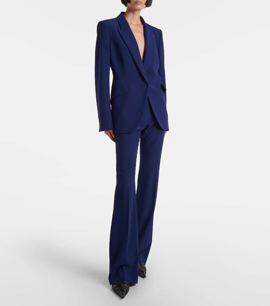 Alexander McQueen Single-breasted cr√É¬™pe blazer