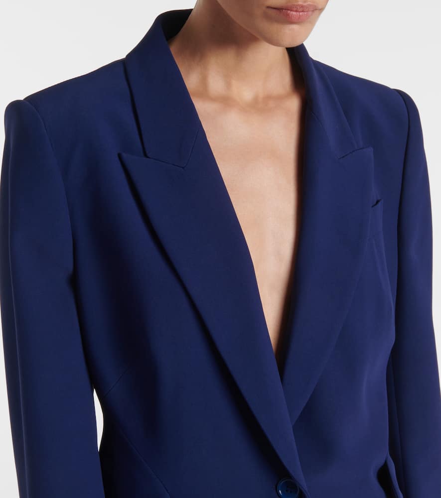 Alexander McQueen Single-breasted cr√É¬™pe blazer