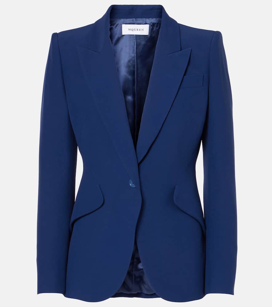 Alexander McQueen Single-breasted cr√É¬™pe blazer