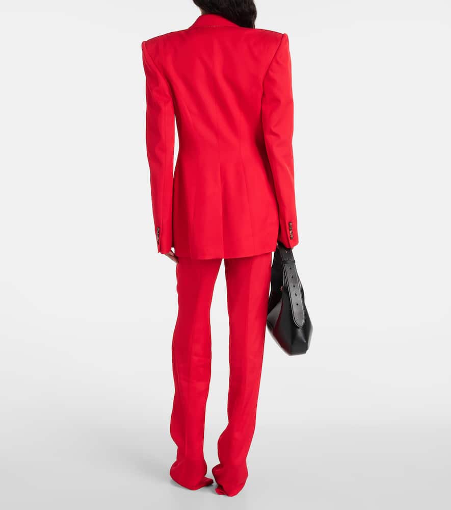 Alexander McQueen Single-breasted twill blazer