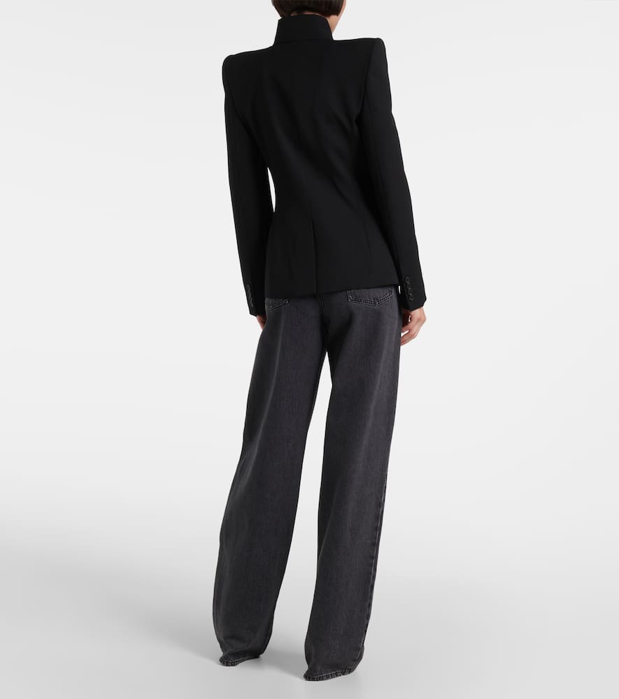 Alexander McQueen Single-breasted wool twill jacket