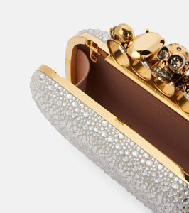Alexander McQueen Skull Knuckle embellished clutch