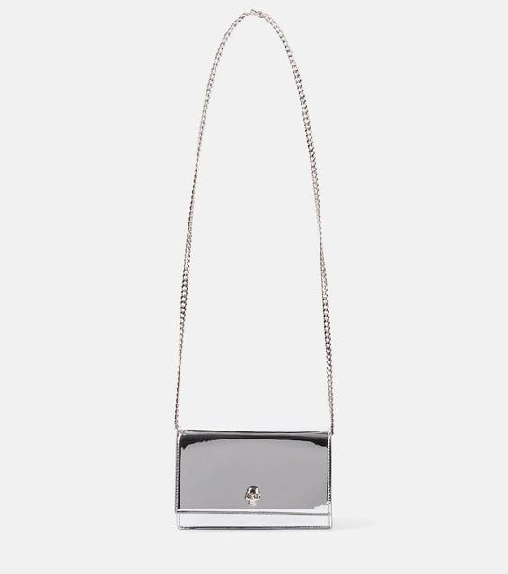 Alexander McQueen Skull Mini leather shoulder bag. Shop Alexander McQueen Shoulder Bags for women now.