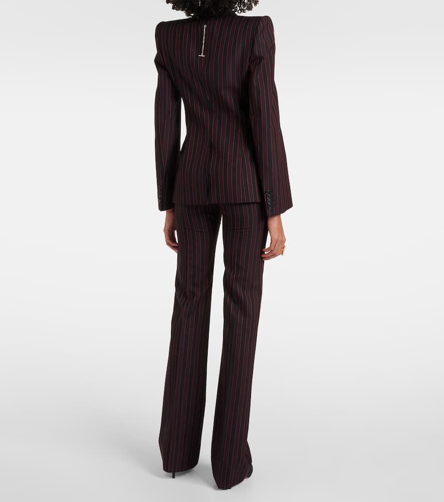 Alexander McQueen Striped wool blazer