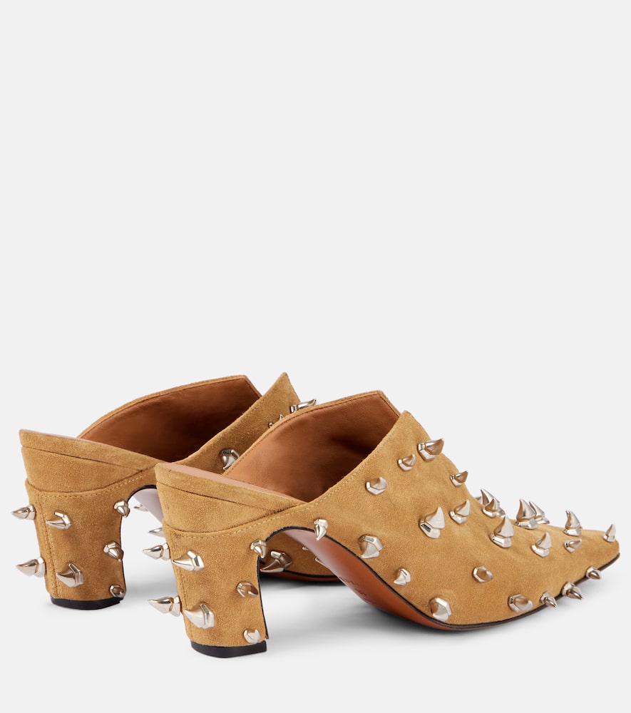 Alexander McQueen Studded suede mules
