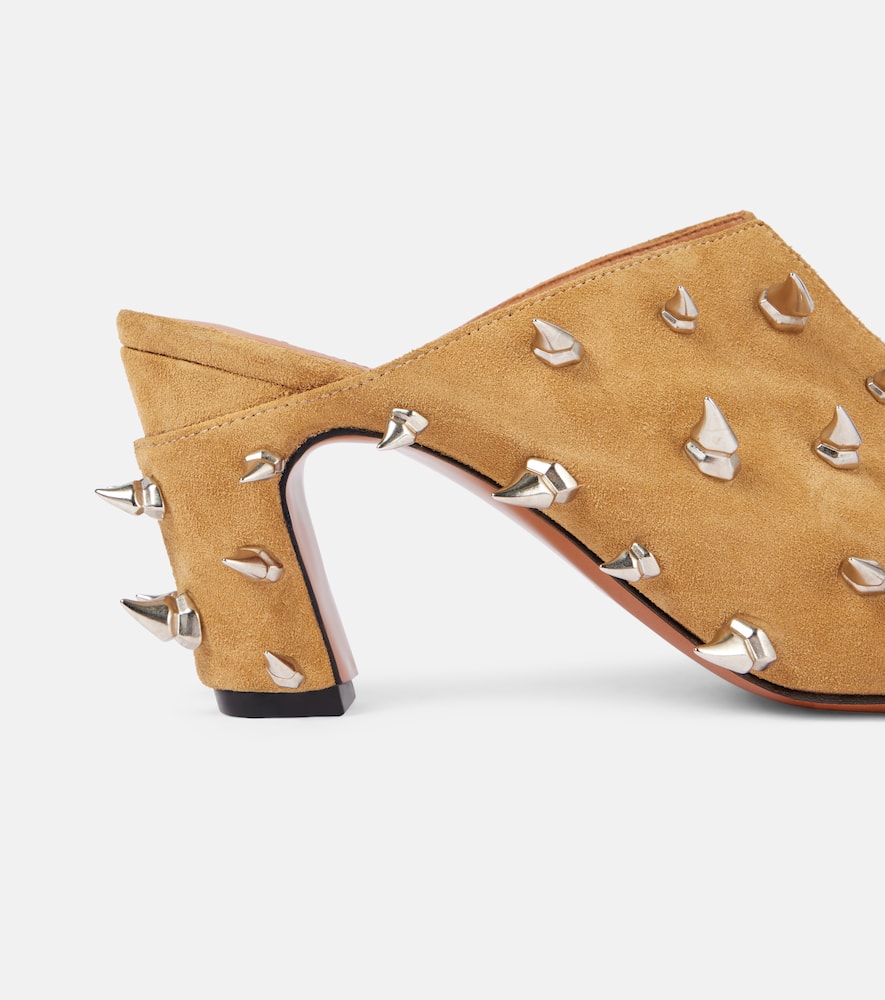 Alexander McQueen Studded suede mules