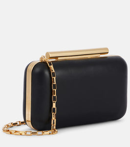 Alexander McQueen T-Bar Mini leather box clutch