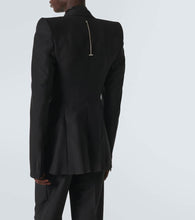 Alexander McQueen T-Bar wool and mohair blazer