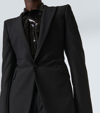 Alexander McQueen T-Bar wool and mohair blazer