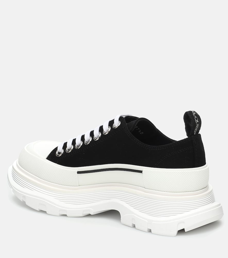 McQueen Tread Slick canvas platform sneakers