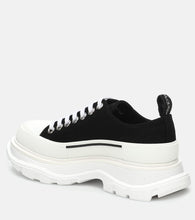 Alexander McQueen Tread Slick canvas platform sneakers