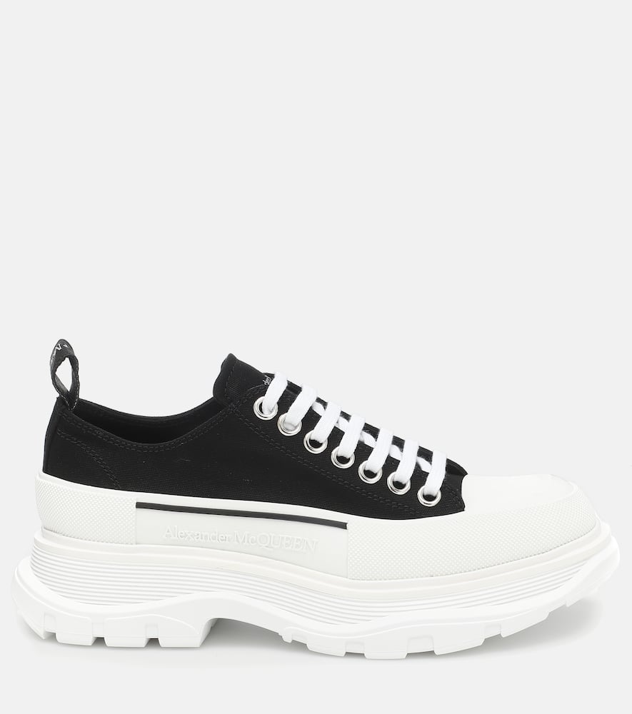 McQueen Tread Slick canvas platform sneakers
