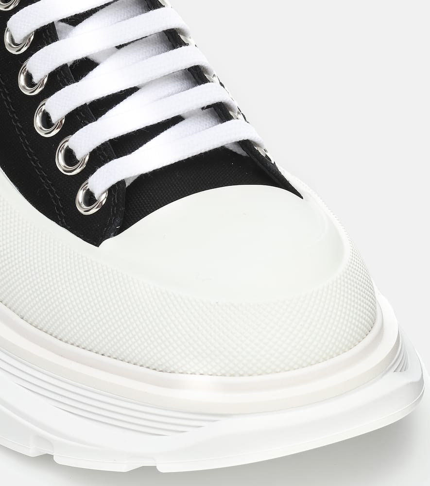 Alexander McQueen Tread Slick canvas platform sneakers