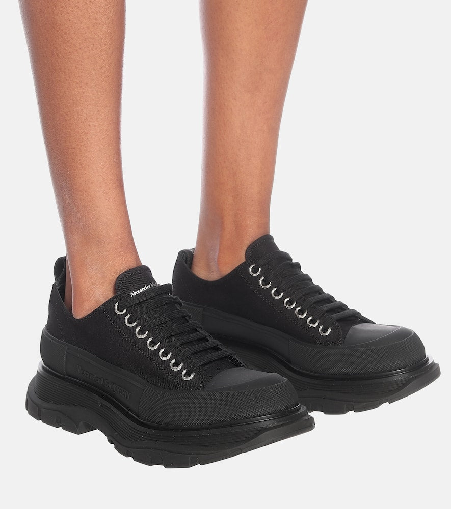 McQueen Tread Slick canvas sneakers