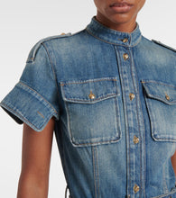 Alexander McQueen Uniform denim minidress