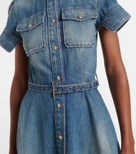 Alexander McQueen Uniform denim minidress