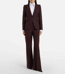 Alexander McQueen Wool and mohair blazer