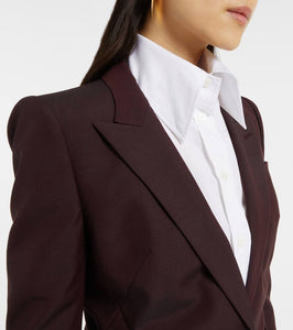 Alexander McQueen Wool and mohair blazer