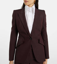 Alexander McQueen Wool and mohair blazer