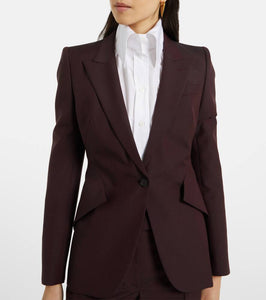 Alexander McQueen Wool and mohair blazer