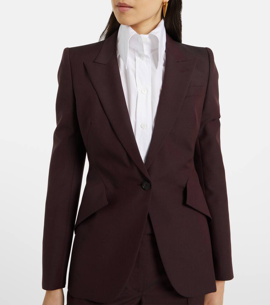 Alexander McQueen Wool and mohair blazer