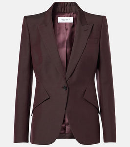 Alexander McQueen Wool and mohair blazer